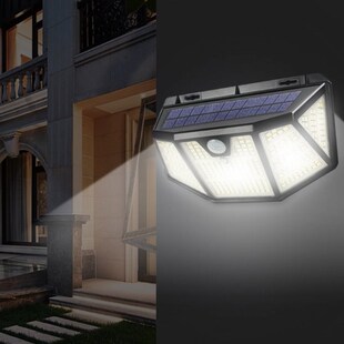 310 LED Solar Wall Lights Motion Sensor 3-Mode Waterproof Ou