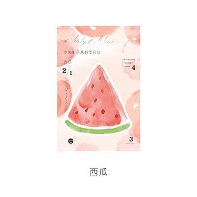 30 Sheets/pad Fruits Basket er Bookmark Memo Pad y Note Book