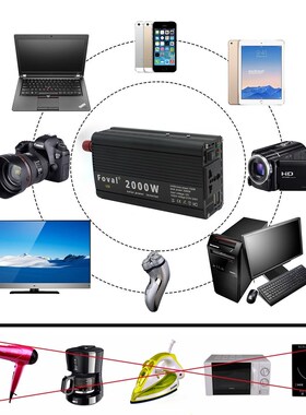 2000W power inverter transformer DC 12v to AC 220v Auto conv