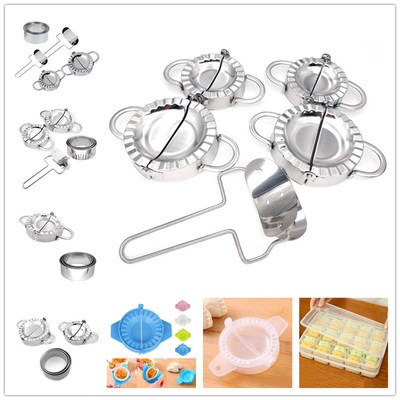 DIY Molder Cutter Dough Jiaozi Ravioli Dumplings Maker Cookw