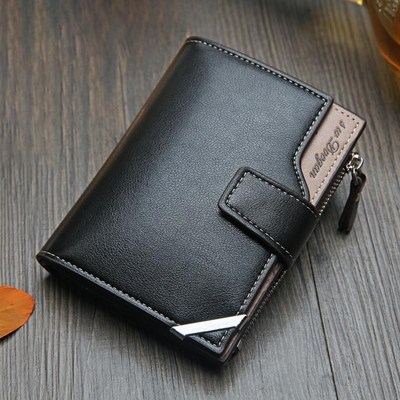 New Korean casual men's wallet Short vertical locomotive Bri