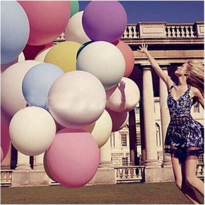Multicolor 5PCS 36 Inch Giant Balloon Latex Big Balls Clear