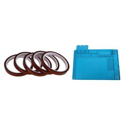 5 Rolls 10mmx33M Heat Resistant Tape with ESD Heat Insulatio