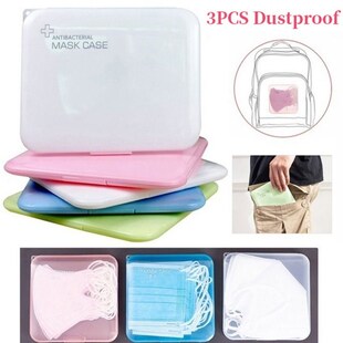 2 Pcs Mouth Cover Storage Single Use Mouth Cover PP Organize