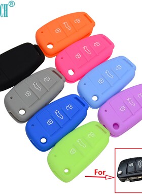 OkeyTech New Silicone Car Key Fob Cover Case Skin 3 Buttons