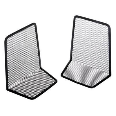 1 Pair Metal Mesh Desk Organizer Desktop Office Home Bookend
