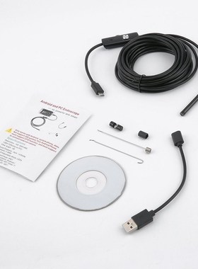 6 LED 5.5mm Lens Endoscope Waterproof Inspection Borescope