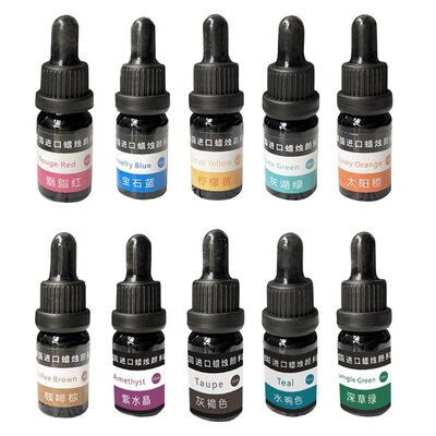 10ml Liquid Epoxy Dye Soybean Wax Pigment DIY Handmade Soap