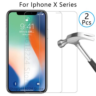 tempered glass for iphone x xr xs max screen protector on i