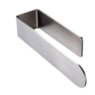 Stainless Steel Self-Adhesive Towel Holder Rag Storage Rack