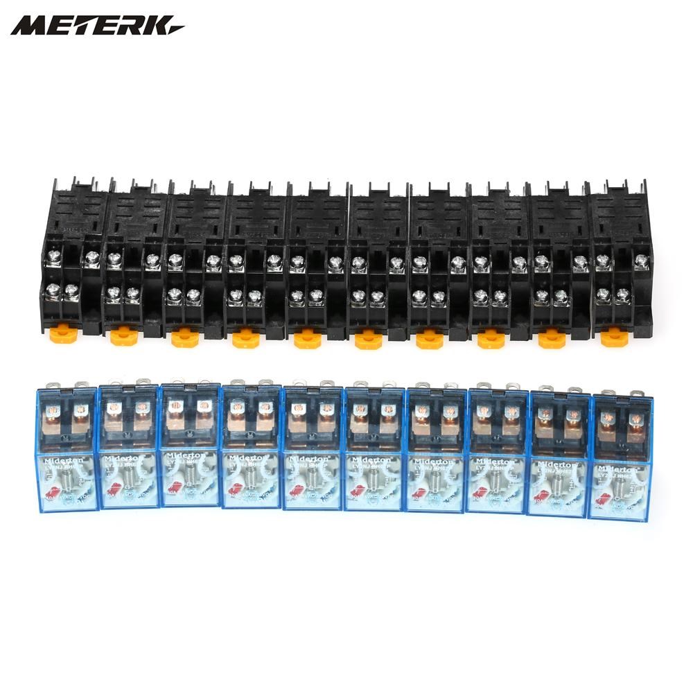 10pcs LY2NJ 8-Pin 10A Relay Module AC220V Coil Power Relay S