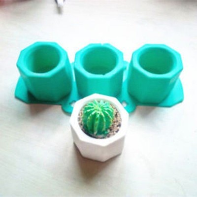 3D Concrete Planter Cactus Succulent Plants Cement Silicone
