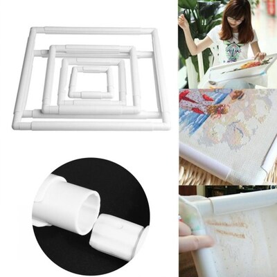 Handhold Square Shape Embroidery Plastic Frame Hoop For Need