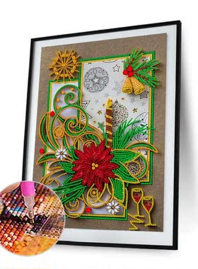5D DIY Special Shaped Diamond Painting Christmas Atmosphere