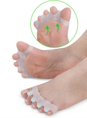 2PCS Toe Separator Durable Silicone Soft Thumb Eversion Corr