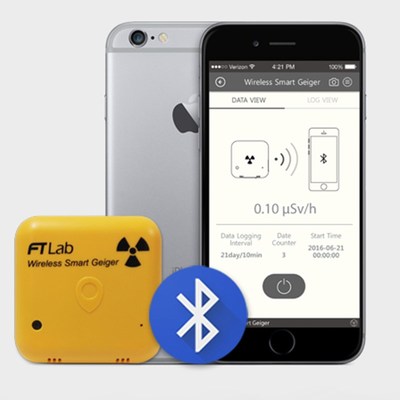 Wireless bluetooth smart Geiger counter Radiation Dosimeter