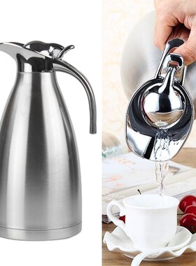 2L Stainless Steel Thermal Jug Vacuum Flask Hand Pressing Ty