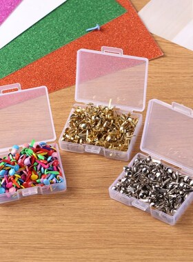 200pcs Mixed Round Scrapbooking Embellishment Fastener Brads