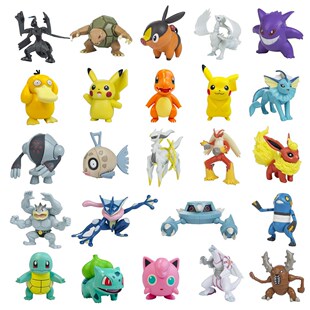 5-10CM Pokemon figures toys Psyduck Pikachu Charizard Action