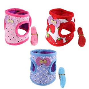 Rabbit Hamster Vest Harness With Leash Bunny Chest Strap Fer
