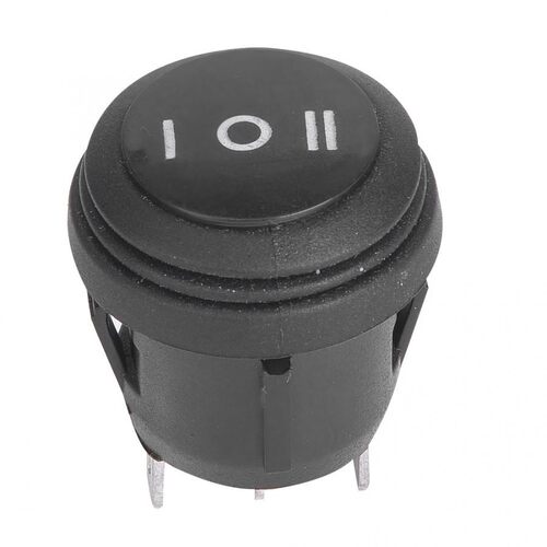 5pcs 3 Position Boat Switch ON/OFF/ON Black Round Snap Rocke