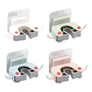 Wall Mounted Mop Holder Household Mop and Broom Organizer Se