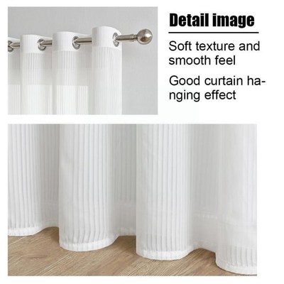 White Curtain Tulle Curtains For Living Room Decoration Bedr