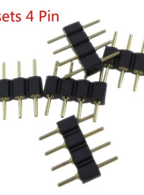 30sets/lot 4 Pin Needle Male Type 4pin RGB Connector 4pin Su