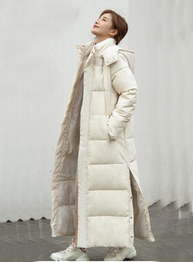 Thick down parka women with hood down jacket winterr coat cu