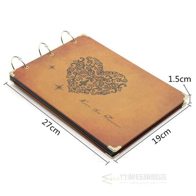 JEYL Scrapbook Photo Albums,DIY Retro Wedding Guest Book Re