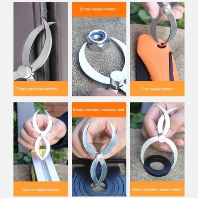 Feeler Gauge Stainless Steel ID OD Caliper Thickness Woodwor