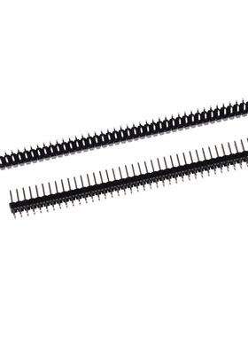 40 Pin Single Row Male 2.54mm Breakable Pin Header Right Ang