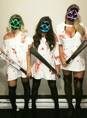 Halloween Decoration Glowing Led Mask Party Masque Masquerad