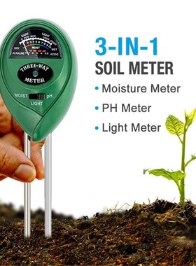 3 in 1 Soil PH Meter Sunlight PH Tester Plants Acidity Humid