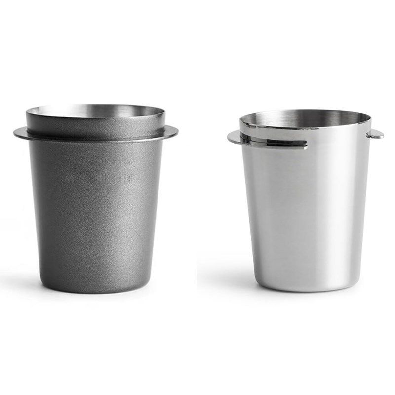 stainless steel dosing cup coffee sniffing mug powder feeder