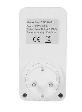Electronic Digital Timer Socket AC230V Time Relay Programmab