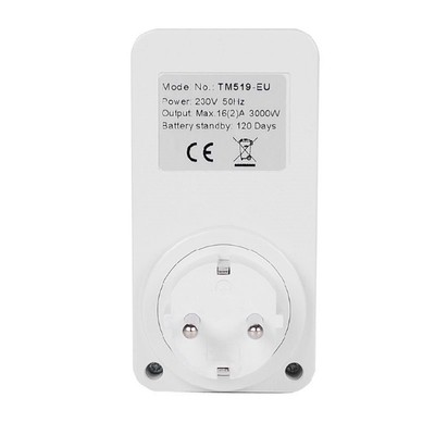 Electronic Digital Timer Socket AC230V Time Relay Programmab