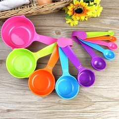 5Pcs/Set Kitchen Measuring Spoons Colorful Plastic Baking Me
