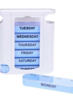 7 Days Pill Organizer Weekly Medicine Box Pill Dispenser Tab