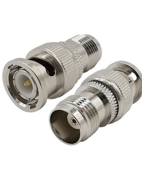 1Pcs Silver BNC to TNC Adapter BNC Male to TNC Female Straig