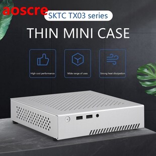 TX03 Mini ITX Case Computer Chassis HTPC Host Case USB2.0 IT
