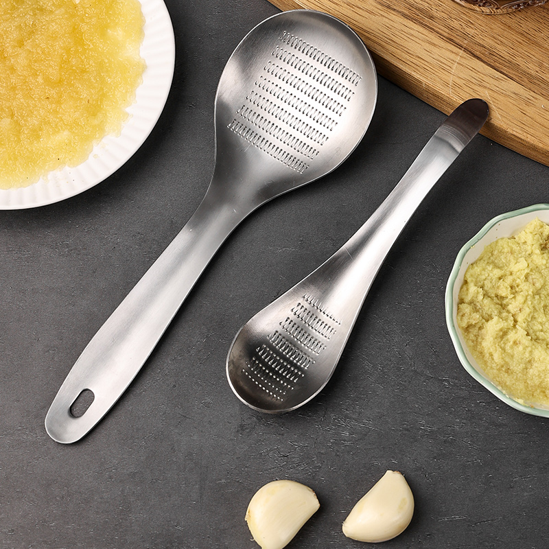 304不锈钢姜蓉研磨勺姜汁磨泥器