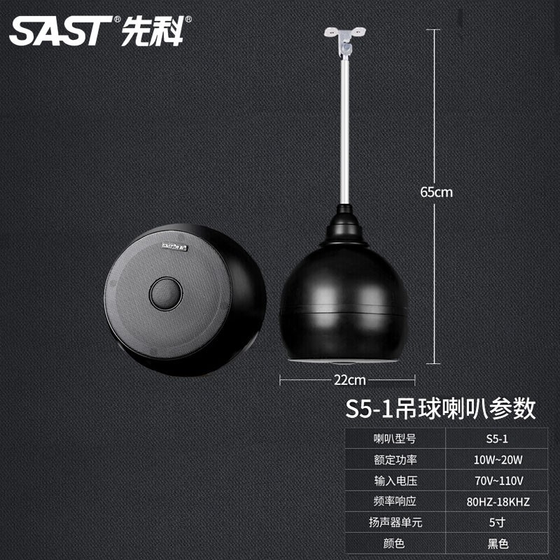 SAST/先科吸顶喇叭套装天花吊顶音响定压功放蓝牙店铺公共系统 S5