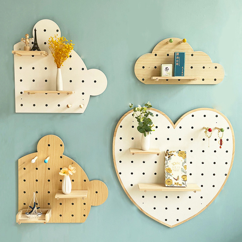 洞洞板造型展示装饰挂墙走廊置物实用幼儿园展示墙面异形定制收纳,住宅家具,搁板/置物架/家用陈列架,淘宝优惠券,粉丝福利购,淘宝优惠卷