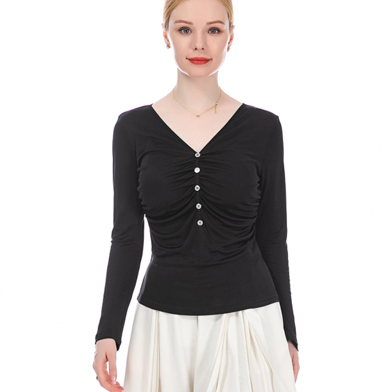 重磅真丝38姆米双面针织T恤