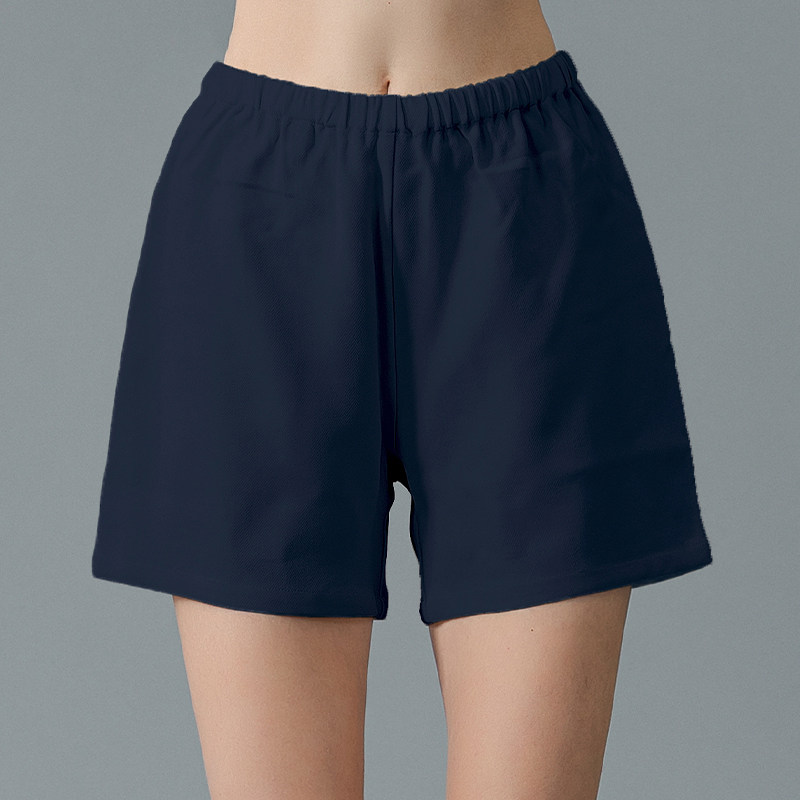 岸香丝缕休闲重磅真丝短裤