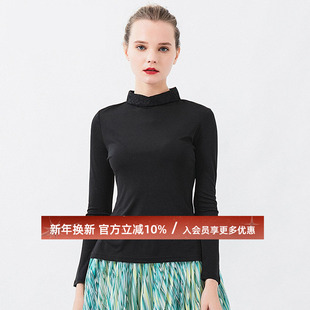 真丝38姆米双面半高领蕾丝系扣气质软糯高弹打底长袖 桑蚕丝针织衫