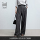 高腰通勤松紧腰宽松阔腿休闲裤 新款 西装 夏季 裤 水云间女装