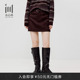 新款 短裙半身裙附腰带2025冬季 通勤简约深咖时尚 水云间女装