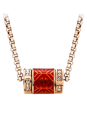 阿玛尼925银红色兔年女士项链